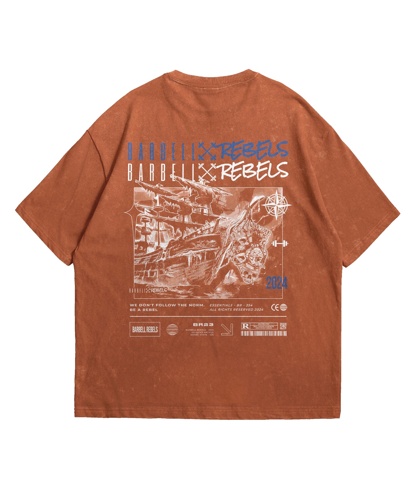 Oversized Deluxe Distressed Acid T-shirt