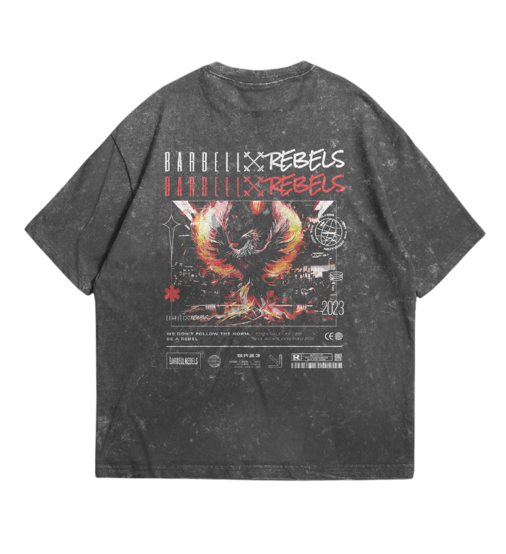 Oversized Deluxe Distressed Acid T-shirt