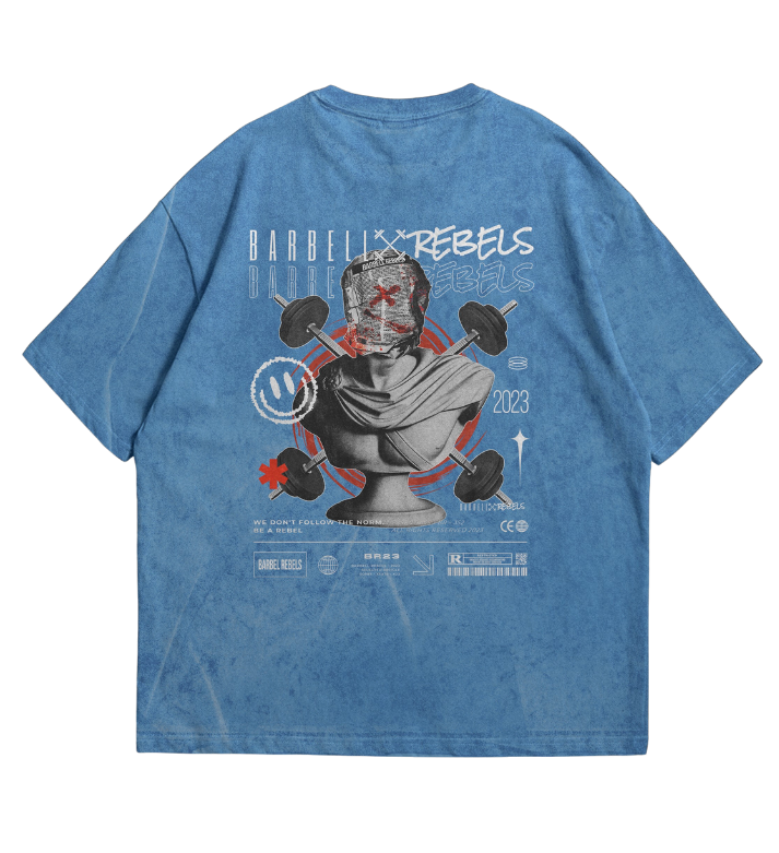 Oversized Deluxe Distressed Acid T-shirt