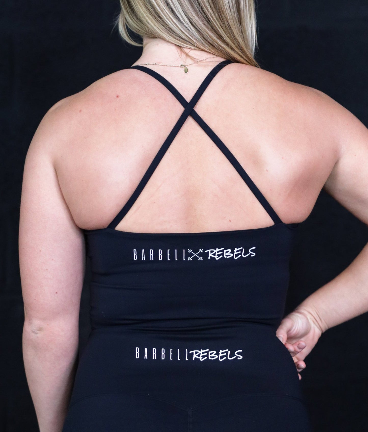 Woman Sport Bra Crossed Top