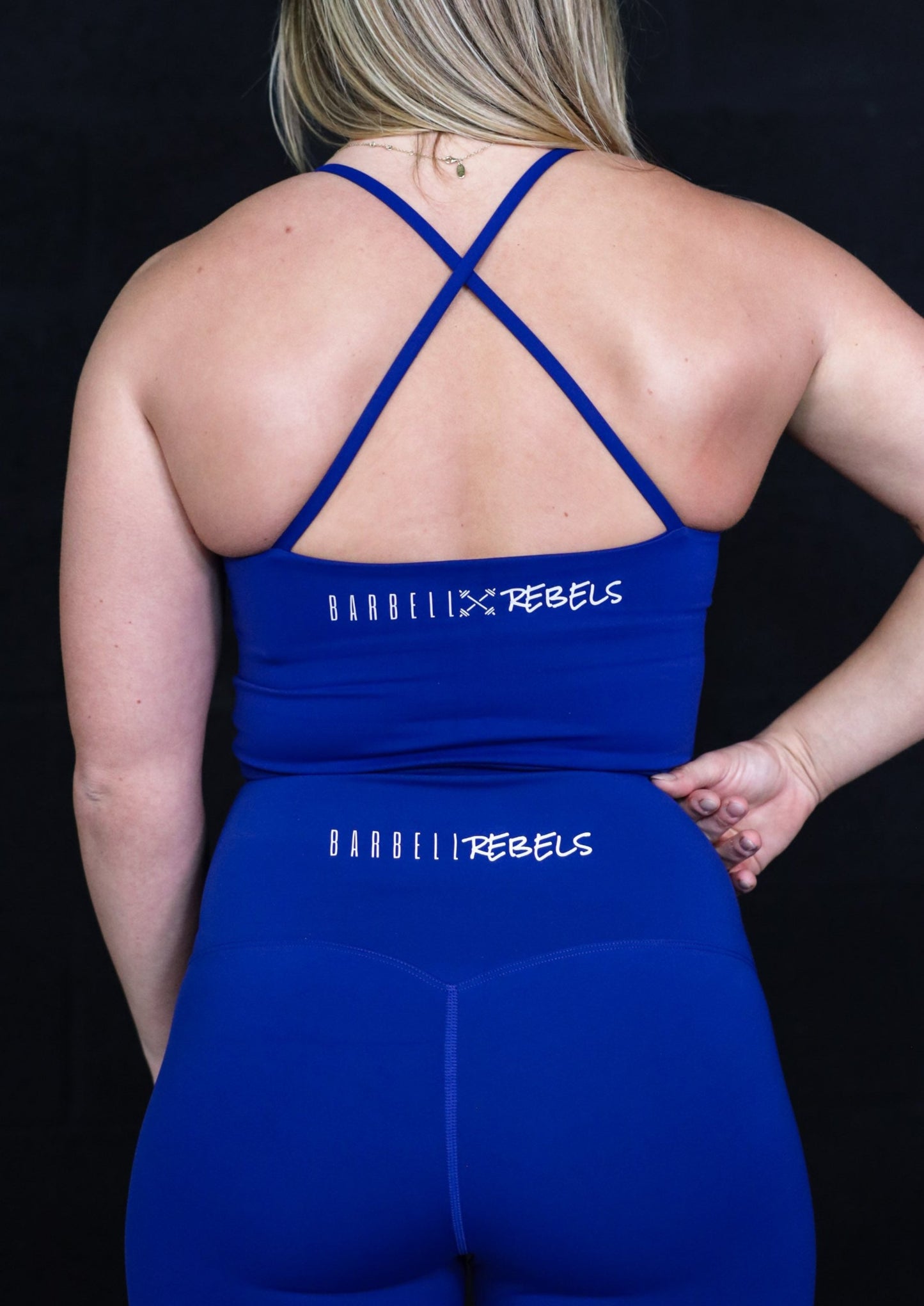 Woman Sport Bra Crossed Top