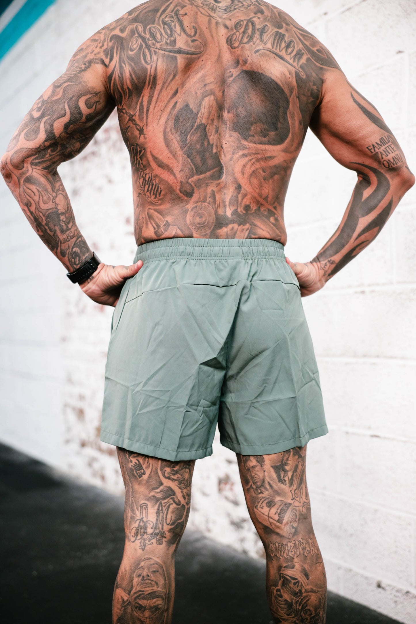 Man Workout/Swim Shorts 5"