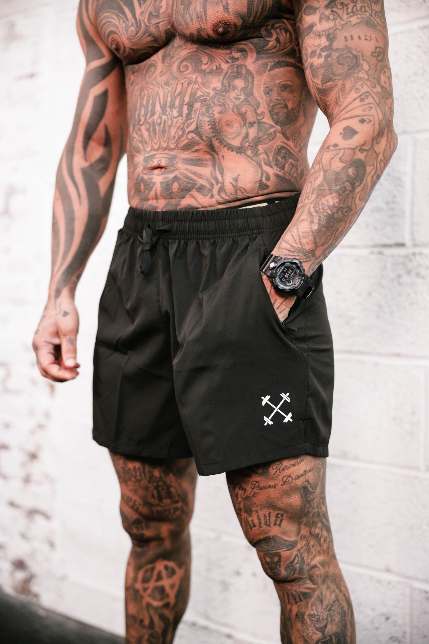 Man Workout/Swim Shorts 5"