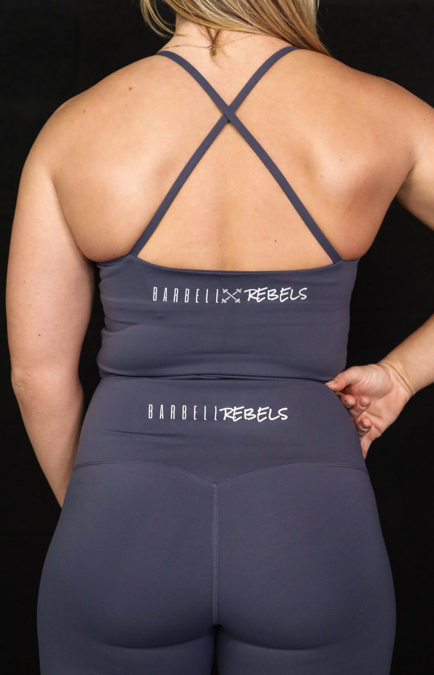 Woman Sport Bra Crossed Top