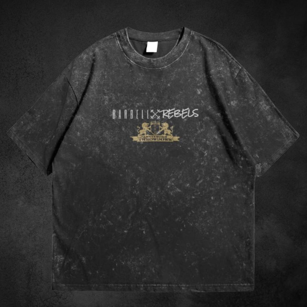 Amsterdam Throwdown Limited Edition Oversized Deluxe Distressed Acid T-shirt